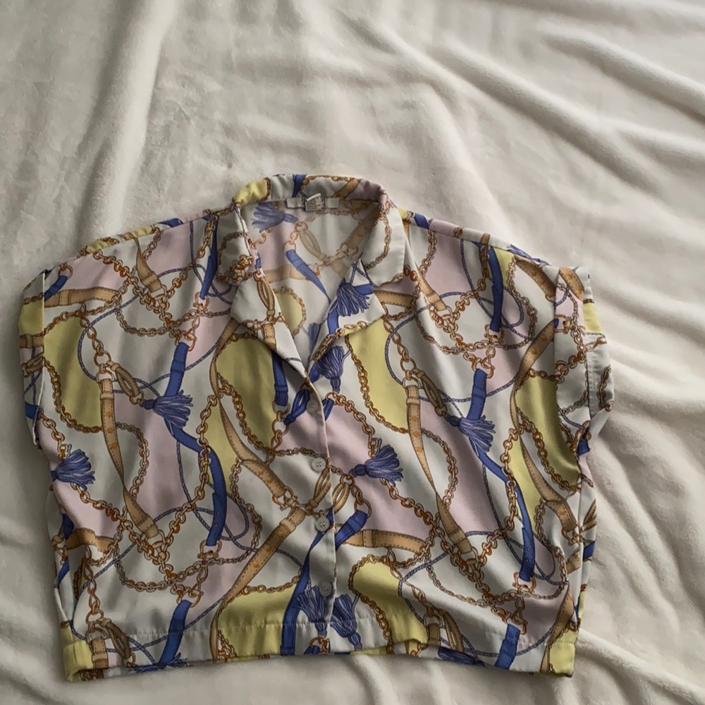 Jewel print blouse